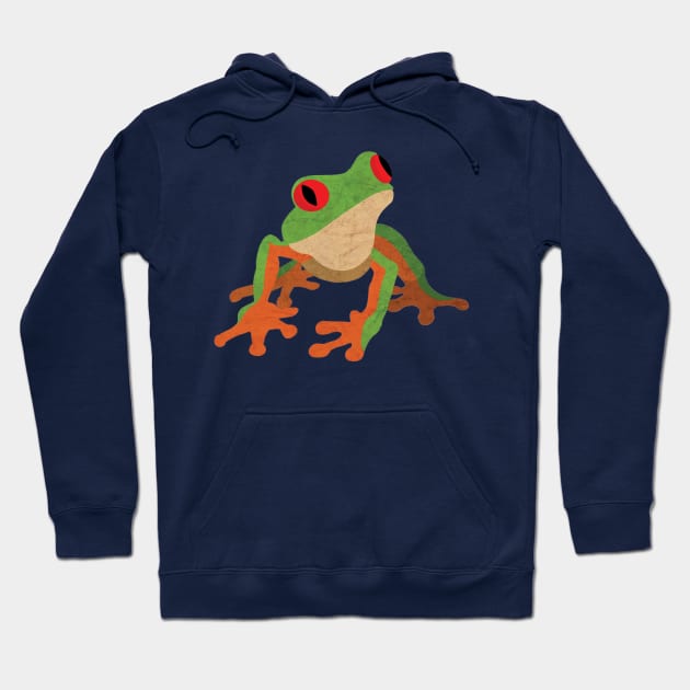 Red Eyed Tree Frog Hoodie by sambeawesome